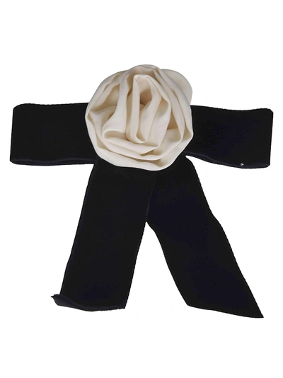Shop Philosophy Di Lorenzo Serafini Rose Ribbon Bow Tie In Black