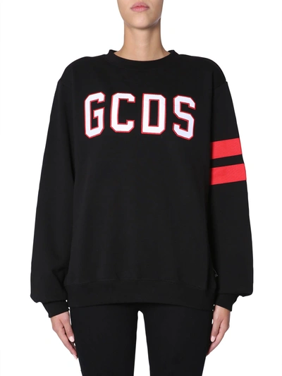 Shop Gcds Sweatshirt With Logo In Nero