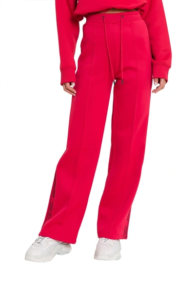 Shop Kenzo Jogging Trousers With Logo In Rosso