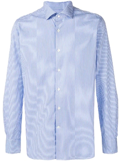 Shop Glanshirt Striped Shirt In Blue