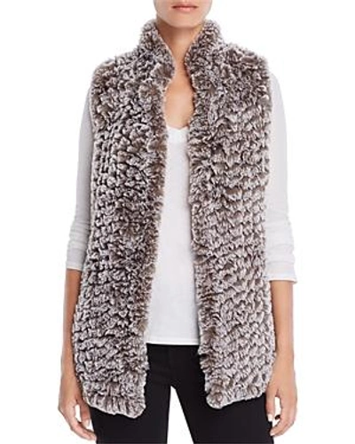 Shop Aqua Faux Fur Vest - 100% Exclusive In Heather Gray