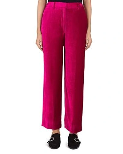 Shop The Kooples Joyce Velvet Pants In Pink