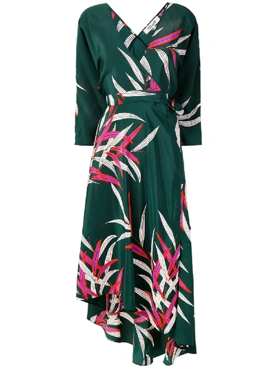 Shop Diane Von Furstenberg Eloise Midi Dress In Green