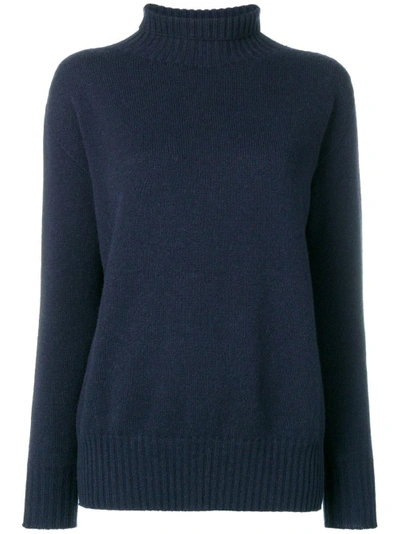 Shop Max Mara Turtleneck Sweater - Blue