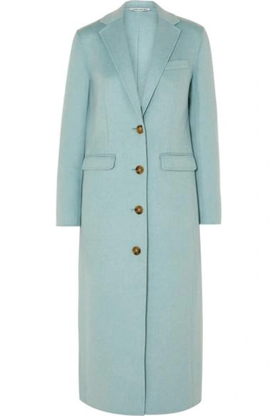 Shop Elizabeth And James Russel Wool-blend Coat In Sky Blue