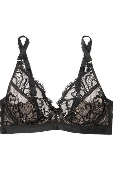 Agent Provocateur Carmella Satin-trimmed Leavers Lace And Stretch-mesh ...