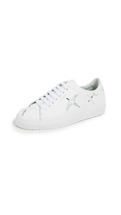 Shop Axel Arigato Clean 90 Embroidery Sneakers In White