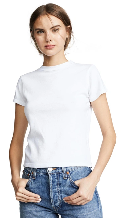 Shop Agolde Baby Tee In White