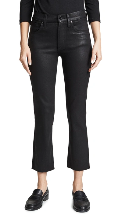 Shop James Jeans Calvin High Rise Coated Jeans In Black Glossed
