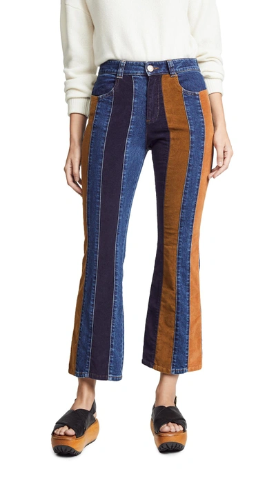 Shop See By Chloé Multicolor Flare Jeans