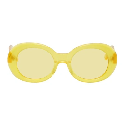 Shop Ambush Yellow Kurt Sunglasses