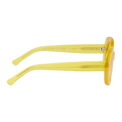 Shop Ambush Yellow Kurt Sunglasses