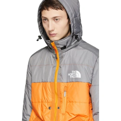 Shop Junya Watanabe Grey And Orange The North Face Edition Sleeping Bag Jacket In 1 Gray/org