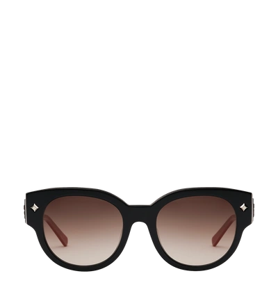 Shop Mcm Classic Logo Sunglasses In Black