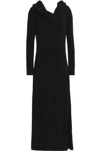 Shop Oscar De La Renta Woman Crepe Maxi Dress Black