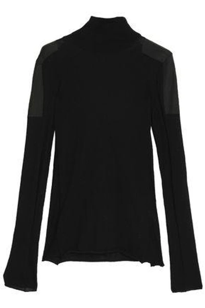 Shop Belstaff Woman Knitted Turtleneck Sweater Black