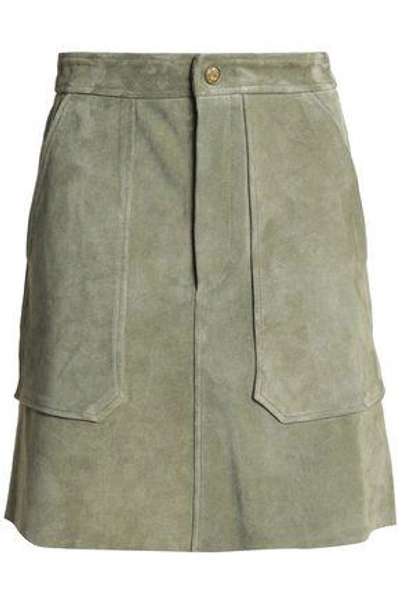 Shop M.i.h. Jeans Woman Mini Skirt Grey Green