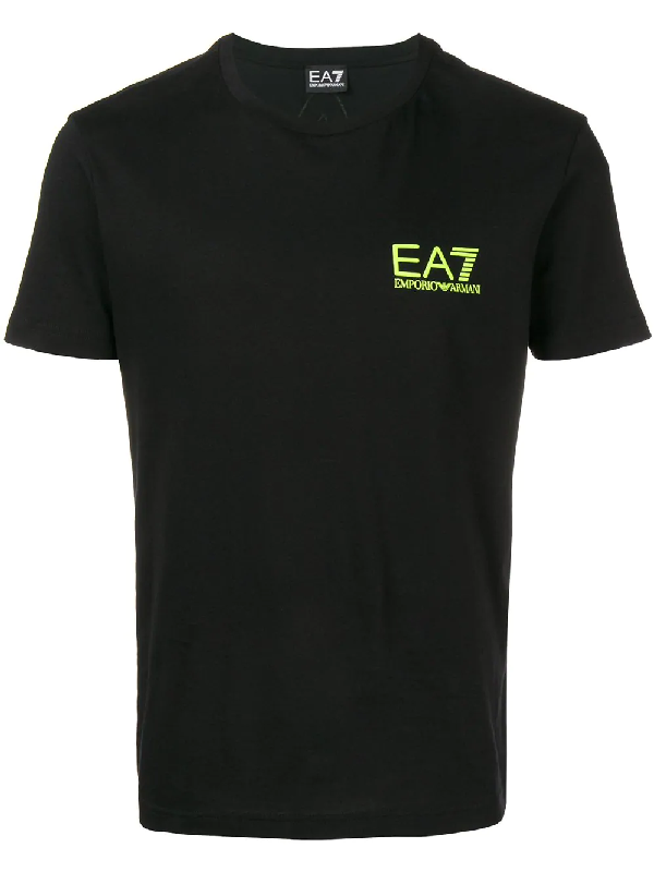 Ea7 Emporio Armani Logo T-shirt - Black | ModeSens