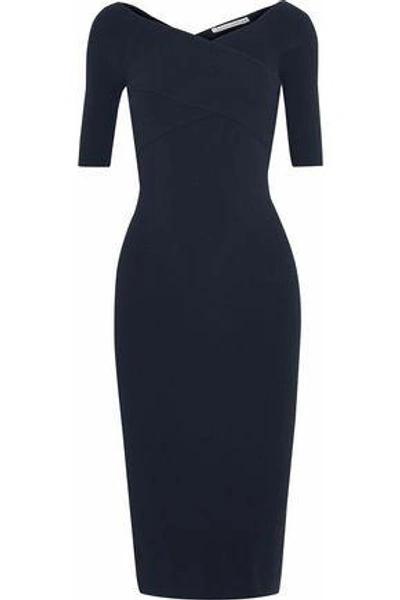 Shop Autumn Cashmere Woman Stretch-knit Dress Midnight Blue