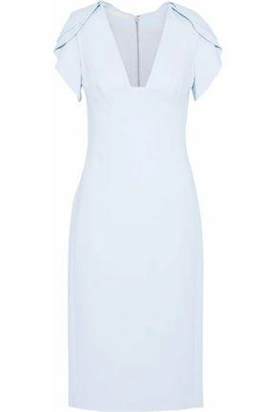 Shop Antonio Berardi Layered Cady Dress In Sky Blue