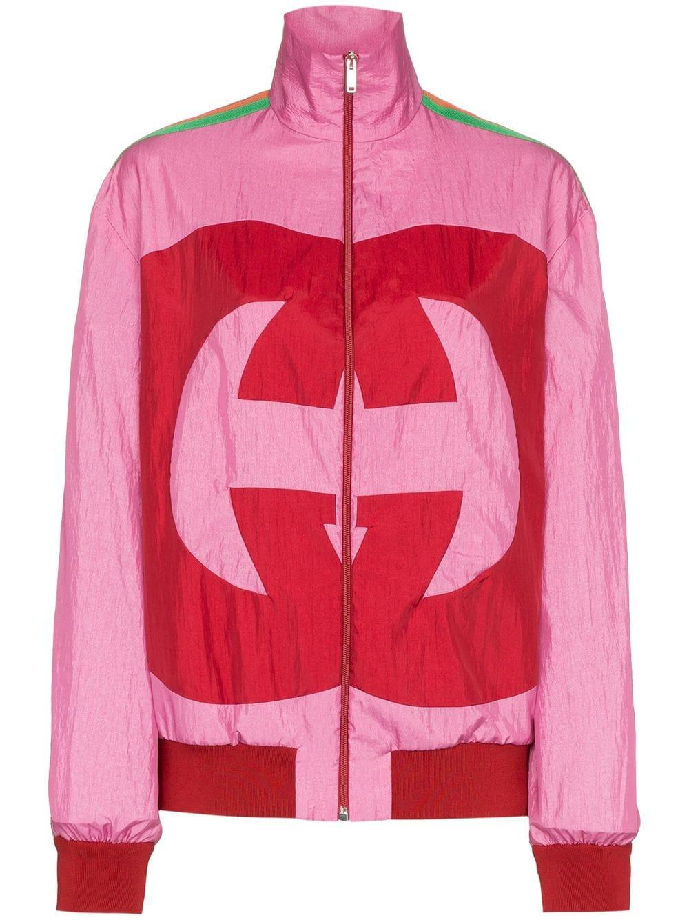 Gucci Cotton Sport Jacket - Pink & Purple | ModeSens