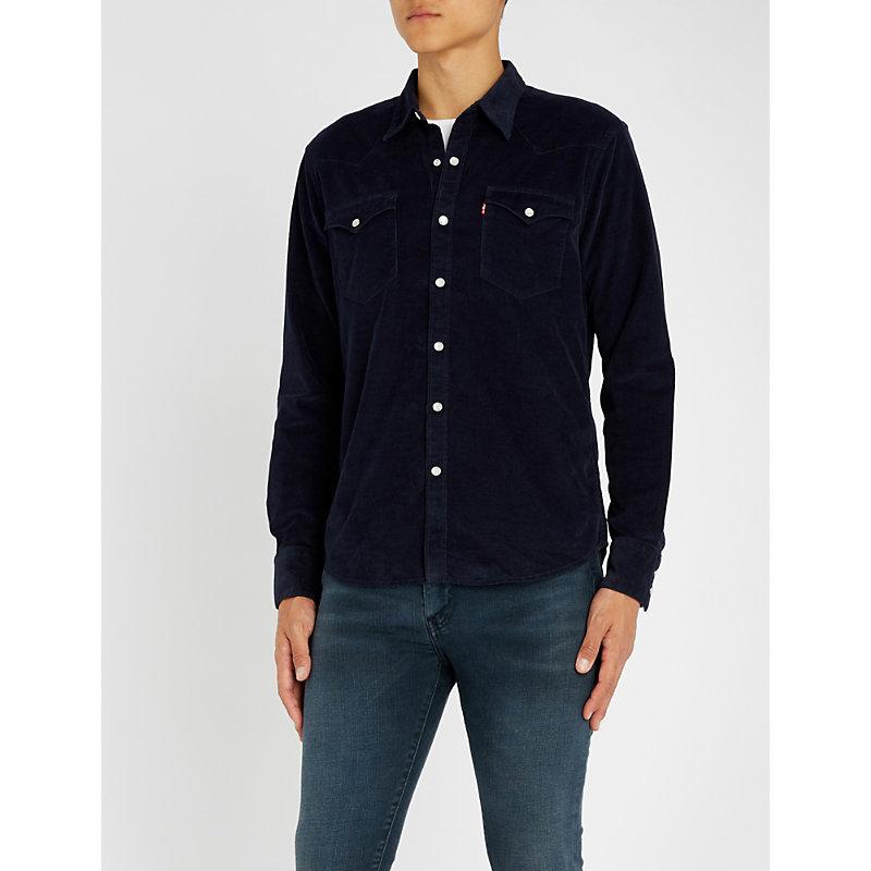 levi's corduroy barstow western shirt
