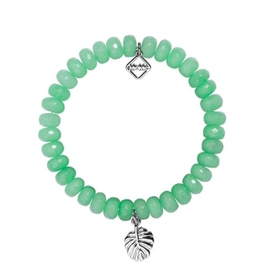 Shop Meme London Beverly Hills - Banana Leaf Green With White Gold In Green + White Gold