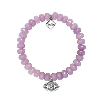 Shop Meme London Eye Spy - Heather Violet With White Gold In Violet + White Gold