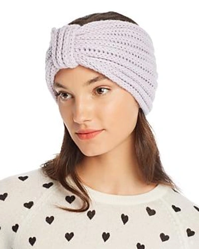 Shop Rosie Sugden Knit Cashmere Headband In Lilac