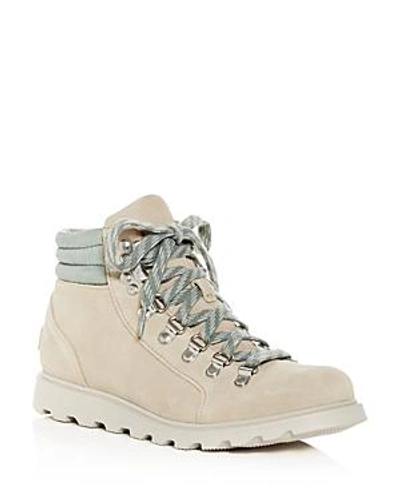 Shop Sorel Women's Ainsley Conquest Waterproof Suede Boots In Oatmeal
