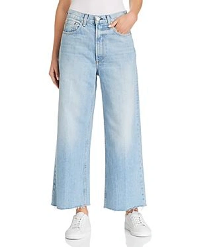 Shop Rag & Bone /jean Haru High-rise Wide-leg Jeans In Waves