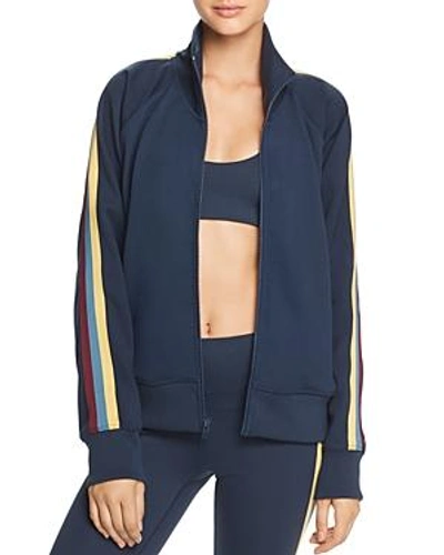 Shop Spiritual Gangster Striped-sleeve Track Jacket In Aurora Sky