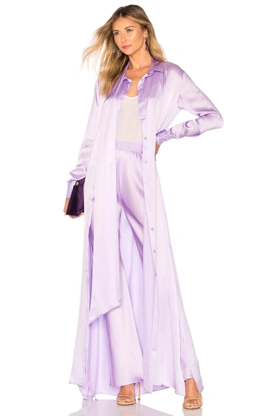 Shop Michael Lo Sordo Trench Dress In Lavender