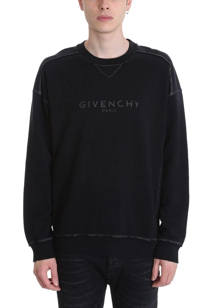 Shop Givenchy Vintage Black Cotton Sweatshirt
