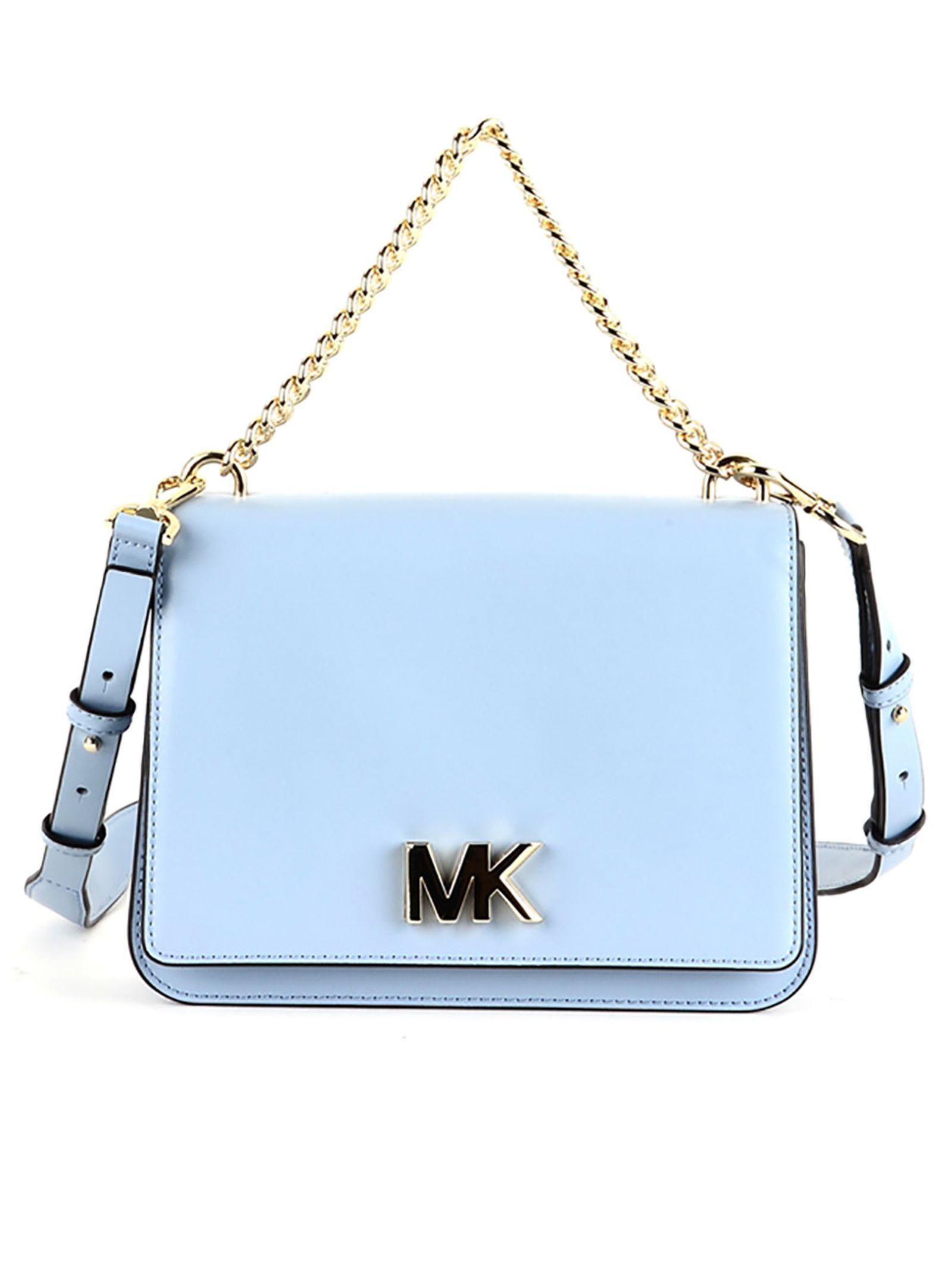 michael kors light blue handbag