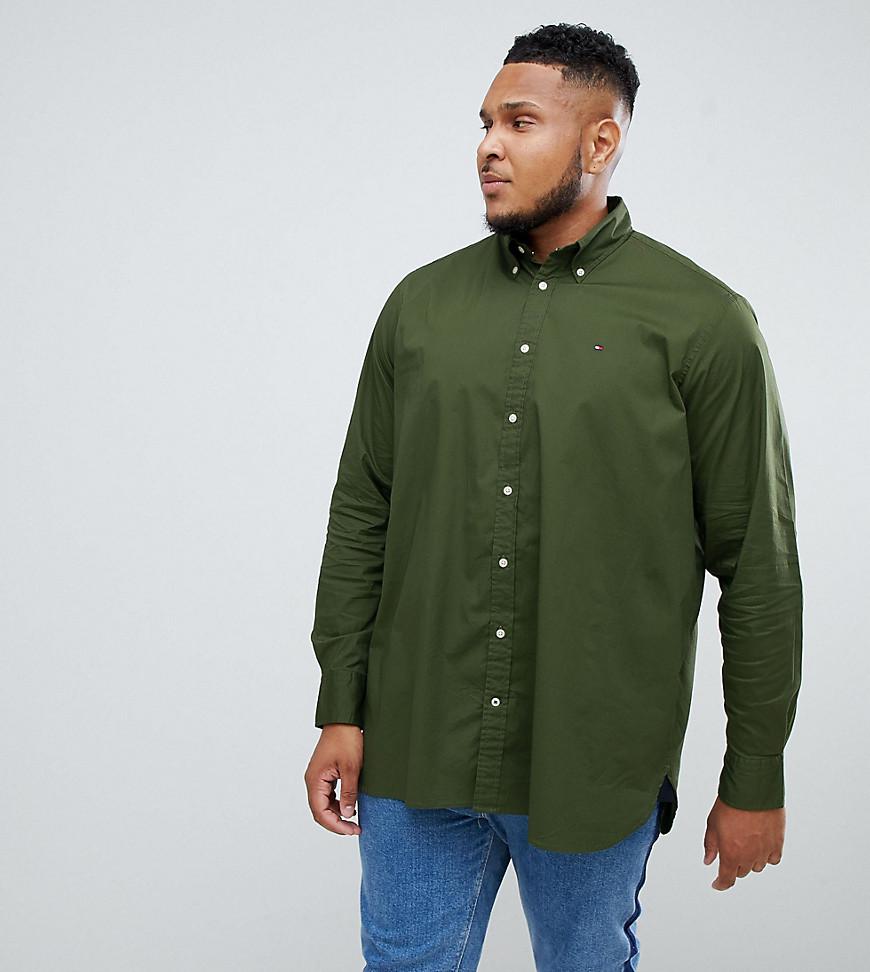 dark green tommy hilfiger shirt