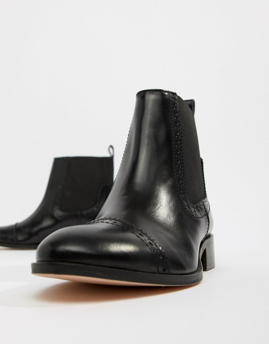 dune chelsea boots black