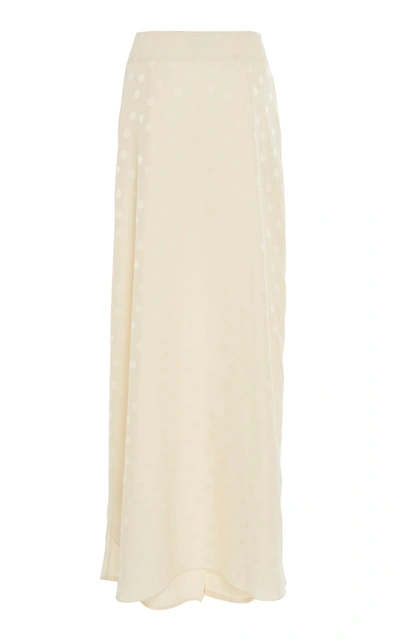 Shop Johanna Ortiz When The Sky Is Clear Skirt-overlay Jacquard Pants In White