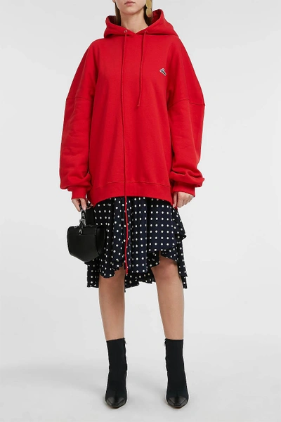 Shop We11 Done Wapen Oversized Hoodie In Red