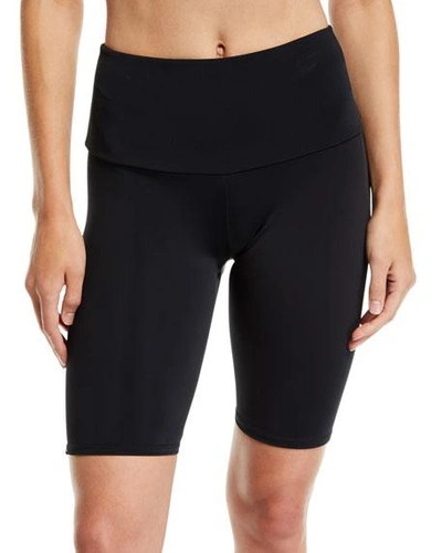 Shop Onzie High-rise Activewear Bike Shorts In Black