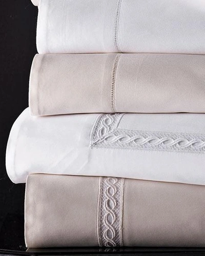 Sferra Each Lace Sateen Breakfast Sham In White