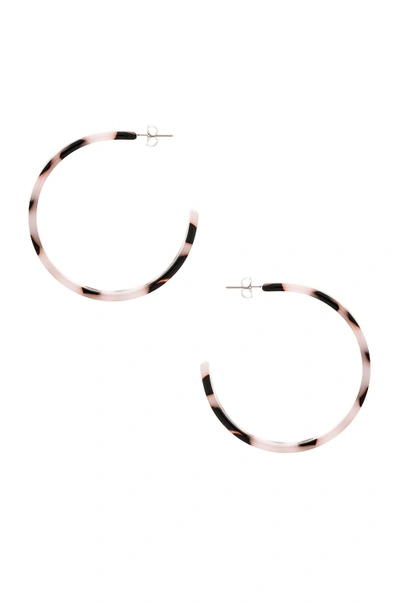 Shop Five And Two Audrey Hoop Earrings In Blush