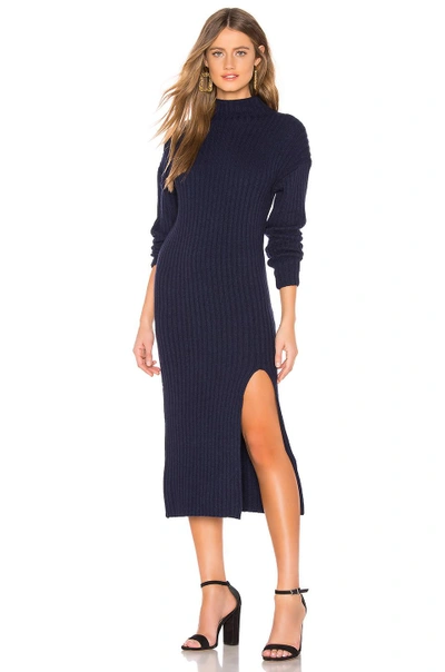 Shop About Us Gabrielle Sweater Dress In Navy