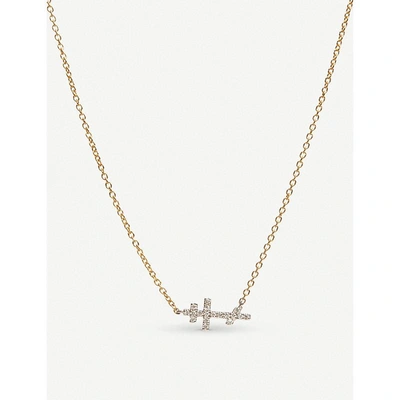 Shop Annoushka Cross Love Diamonds 18ct Bi-gold And Diamond Necklace
