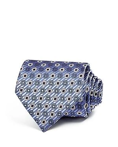 Shop E Zegna Medallion Classic Tie In Bright Blue