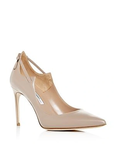 Shop Brian Atwood Women's Veruska Pointed-toe Pumps In Cappuccino Patent Leather
