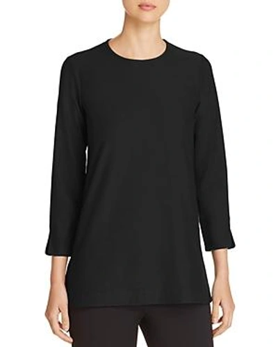Shop Eileen Fisher Silk Tunic In Black