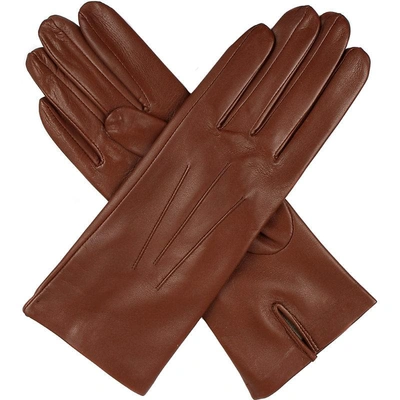 Shop Dents Classic Silk-lined Leather Gloves In Nero
