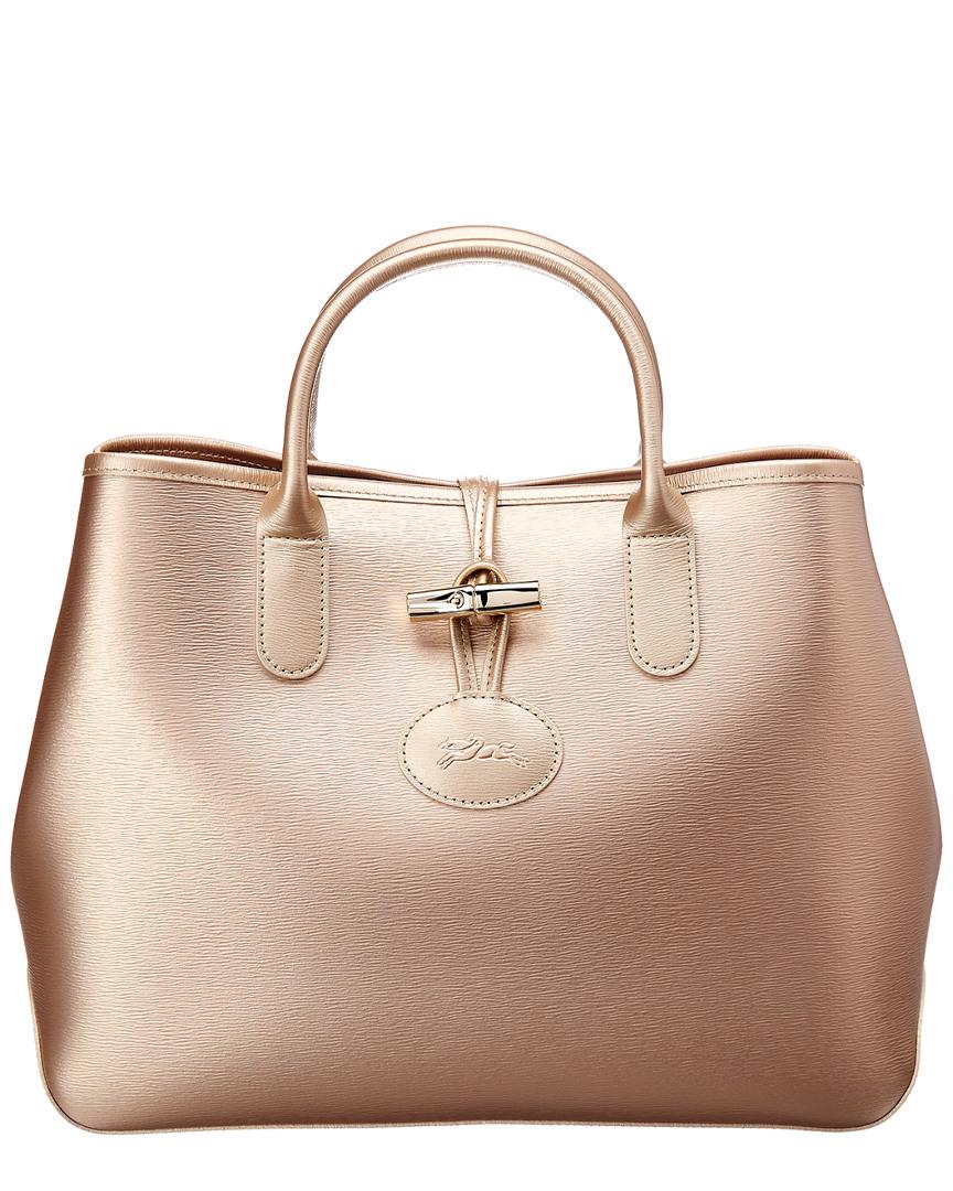 longchamp leather tote