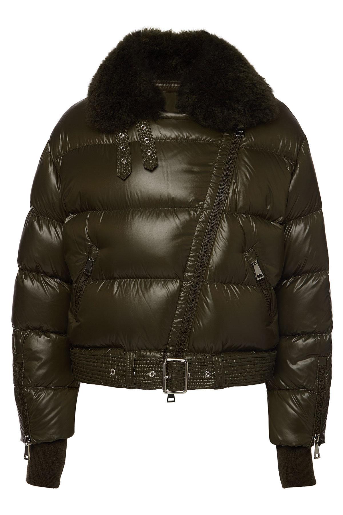 moncler fur collar jacket